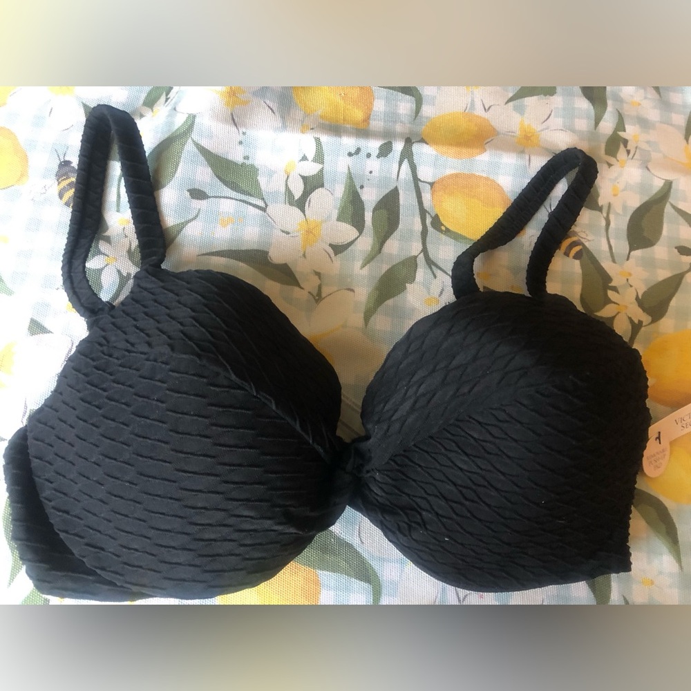 Victoria's Secret Black Bikini top 34D